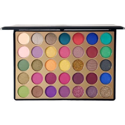 Eyeshadow Pallete 35 Colors Colorful Powder Pigmented Shadows Glitter Diamond Shimmer Makeup Eye Shadow Palette