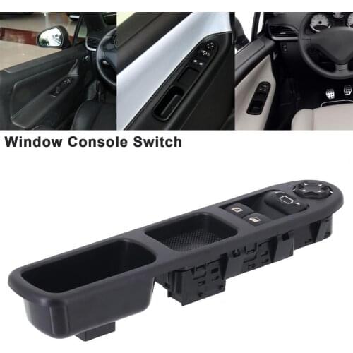 Window Lifter Switch Sensitive Replacement ABS Black Window Control Switch OE:6554.QC for Citroen C3 Picasso for Peugeot-207