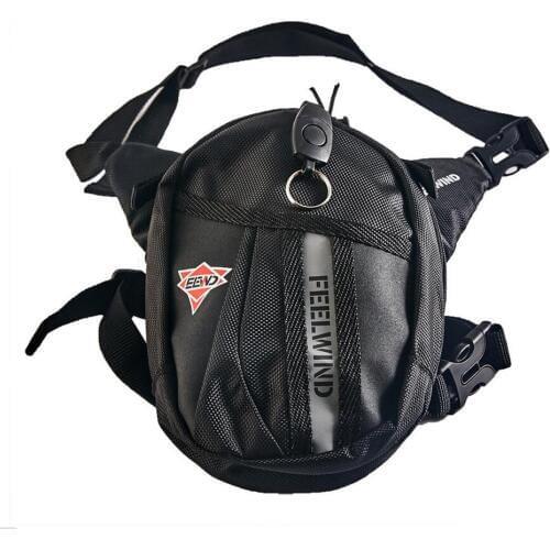 Autocycle Drop Leg Motorcycle Cycling Fanny Pack Waist Belt Bag Black Color