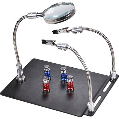 Motherboard Fixing Fixture Mobile Phone Repair Tool Pcb Circuit Board Magnifying Glass Welding Auxiliary Bracket Workbench