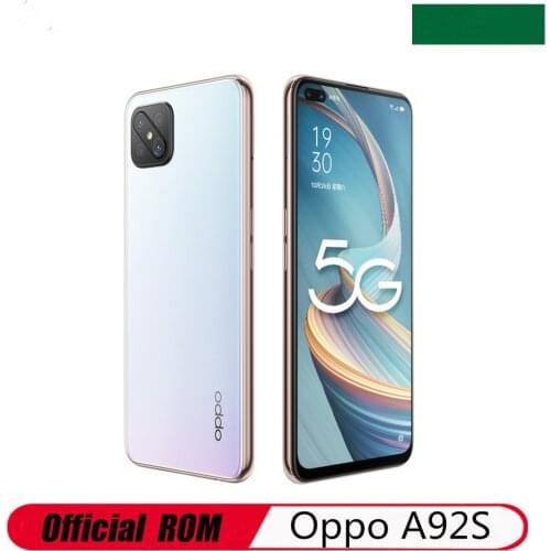 New Oppo A92S 5G Android Phone Octa Core 6 Cameras 6.57" 120HZ OLED Screen 8GB RAM 256GB ROM Fingerprint Face ID Dual Sim GPS