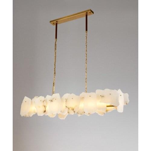 Modern Luxury Pendant Lamps Gold Copper Marble Chandelier For Restaurant Hotel Bedroom Home Decoration Ceiling Lamp PA0623