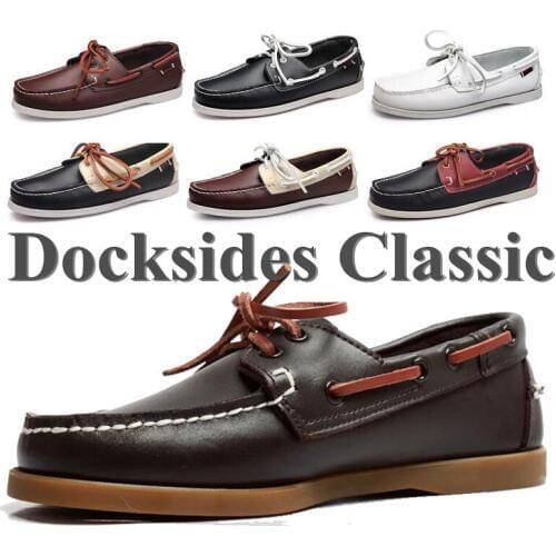 Genuine Leather Men Women Casual Shoes Tassel Boat Shoes Classic Loafers Lace Up Moccasins Driving Shoes England Flats 2019A040