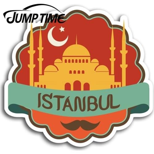 Jump Time for Istanbul Turkey Travel Vinyl Stickers Sticker Laptop Luggage Bumper Trunk Window Decal Car Accessories