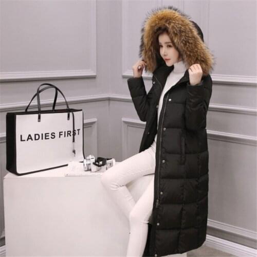 Womens 2020 Down Jacket Fur Collar White Duck Down Slim Warm Winter Coat Casacos De Inverno Feminino Thick Coats WXF129 s