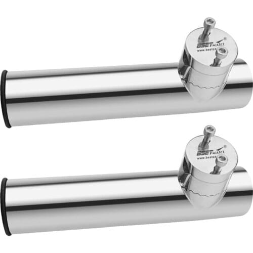 2*Marine Boat Fishing Rod Holder 316 Stain Steel Clamp-on 19mm to 32mm Kayak