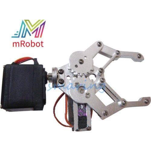 2 Dof Aluminium Robot Arm Clamp 108mm Claw Mount Kit+ Servo For Robotic Manipulator Diy Rc Toy