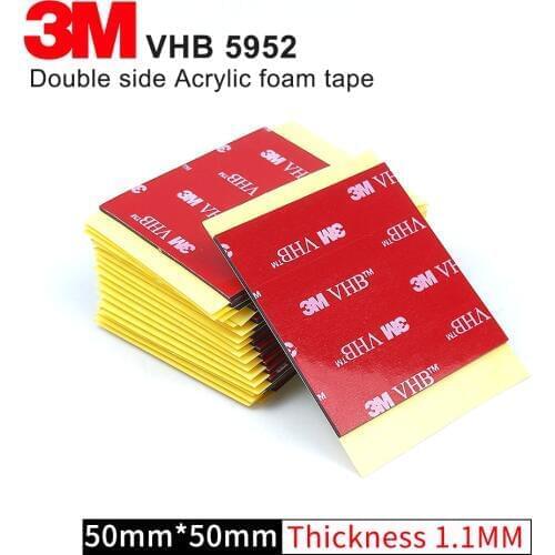 3M 5952 acrylic foam tape Black high adhesive high sticky 3M tape/3M VHB double sided Tape /Size 50mm*50mm/10Pcs/Lot