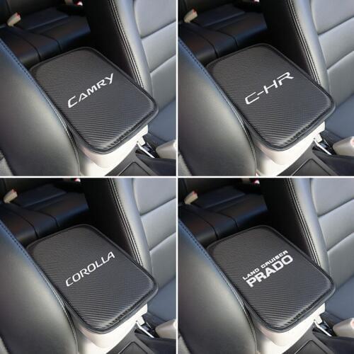 Car Armrest Pad Covers Auto Seat Armrests Storage Protection Cushion for Toyota corolla chr camry prado land cruiser rav4 yaris