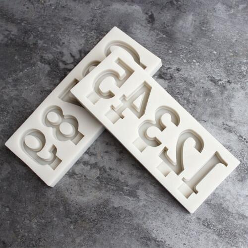 Digital silicone mold DIY fondant cake mold, plaster, clay, resin decoration accessories tools