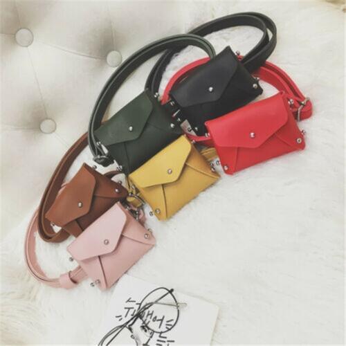 2020 Childrens Bag Mini Square Bag Rivet Fashion Pouch Kids Girl Cute Waist Packs Korean Shoulder Messenger bag Purses