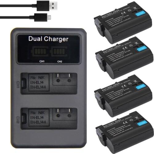 EN-EL15 EN-EL15a Battery for Nikon D7000 D7100 D7200, D850 D750 Nikon D7500 Battery D810 D500 D800 D610 D600 EN-EL15b Battery L5