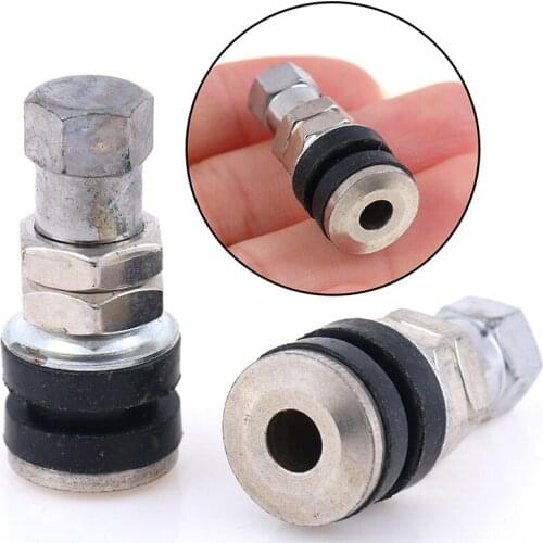 1Pair Chrome Metal Valve Stems Bolt In TR161 Metal Rod Tuner Wheel Tire Custom Metal Tire Valve Short Stems