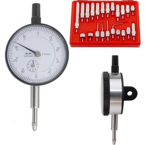 Dial Indicator 0-10mm 25mm Lug Back Test Gauge 22Pcs 4-48 Thread Tip For Dial & Test Indicators 0-30mm Dial Indicator Point Set