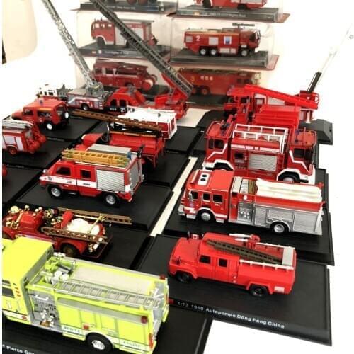 1/43 1/54 Scale Alloy Fire Truck Model EQ141 World Firetruck Diecast Collections Boys Gift Toys