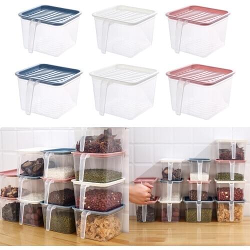Food Storage Box Airtight Plastic Containers Sealed Cans For Cereals Grains