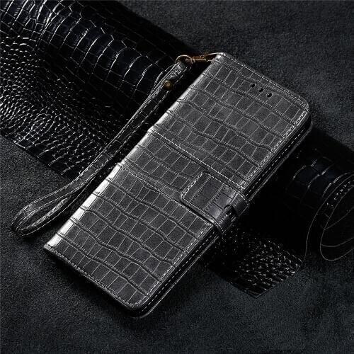 Retro Alligator Leather Case For Samsung Galaxy A7 2018 A8 A6 Plus Flip Wallet Crocodile Pattern Cover Case For Samsung A8 J4 J6