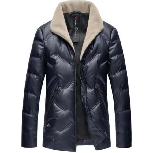 2020 Winter New Wool Collar 90% Duck Down Jacket Men Business Fashion Warm Thick Short Paragraph Coat Male Brand Clothing