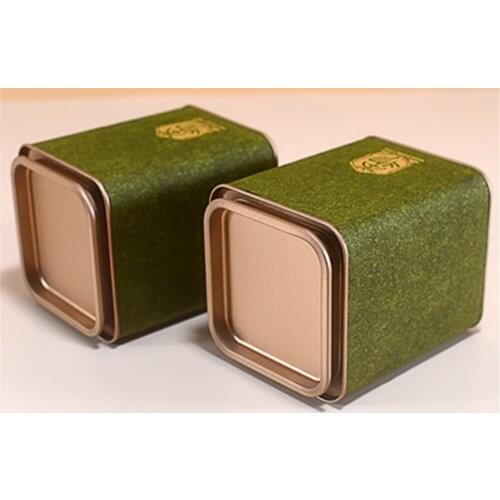 Square Tinplate Tin Sealing box, Suitable for Tea, Snacks, Tea Match, Chocolate, Etc