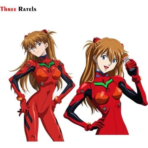 Three Ratels FC672 Asuka Langley Soryu car body sticker vinyl skateboard decal motorcycle sticker
