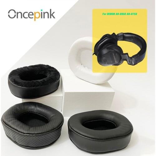 Oncepink Replacement EarPads For DENON AH-D950 AH-D750 Headphone Ear Cushion Repair Parts Earphones Accessories