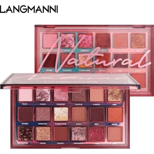 18-color Eyeshadow Matte Pearlescent Eyeshadow Palette Long-lasting Waterproof And Anti-sweat Cosmetics TSLM1