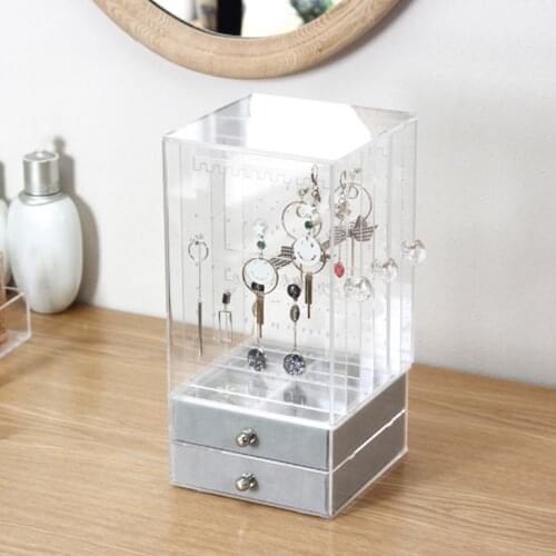 Dustproof Jewelry Storage Box Earrings Display Storage Drawers Drawer Organizer High Quality Durable And Lightweight Storage Box