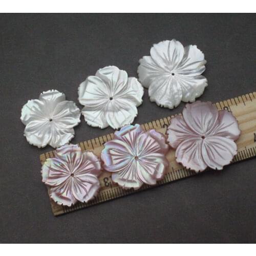 Natural pearl shell 25-30mm large shell flower jewelry and jewelry making DIY necklace bracelet earrings jewelry accessories