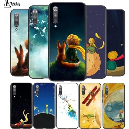 The Little Prince with fox Silicone For Xiaomi Mi 11i 11 10T 10 9T 9 A3 8 Lite CC9 SE Note10 Lite Ultra Pro Black Phone Case