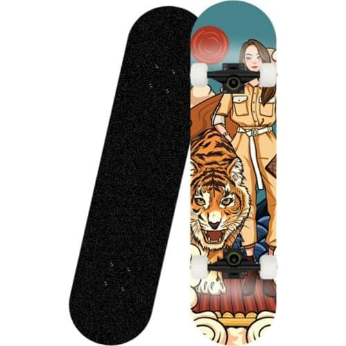 Skateboards Complete 31''x8'' Skateboards for Beginners Kids Adults - Standard Skateboards with 7 Lays Maple Deck Skate Boards