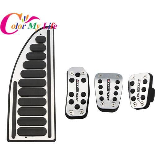 Car Accelerator Gas Brake Pedal Clutch Pedals Covers AT/MT for Ford Ecosport 2013 2014 2015 2016 2017 2018 2019 Accessories