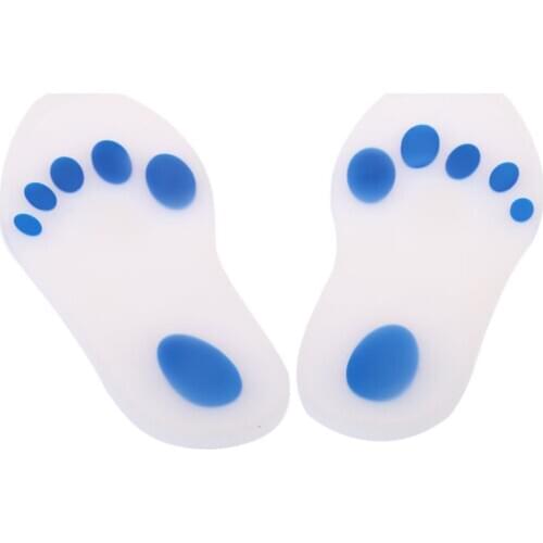 1 Pair Soft Silica Gel Insoles Cushion Anti-slip Sneaker Leather Shoe Pads Feet Care Protector