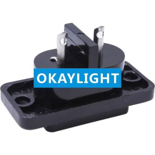 100PCS AC power socket 2-hole AC8-shaped socket Charging socket Charging port Welding wire interface