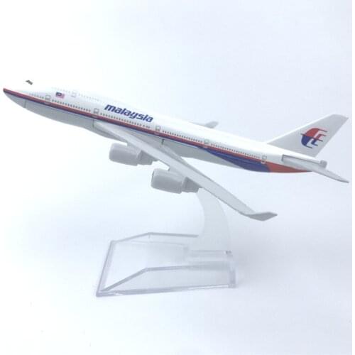 16cm Malaysia 747 Alloy Aircraft Model Aviation Gift Auto Ornaments Diecast Aircraft Toys Airplane Airliner Kid Gifts