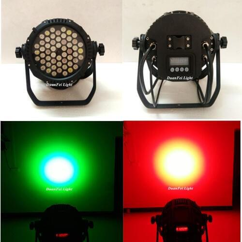 30pcs DJ Disco par led rgbw 54*3w stage wash flood par spot led rgbw ip65 par cans light dmx wall washer led rgbw ip65