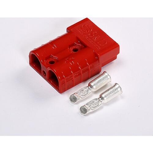 4pcs/lot 50A 600V 2 pin cable plug Car Battery Power Connector Plug with terminal Connects For Forklift Stacker electrocar