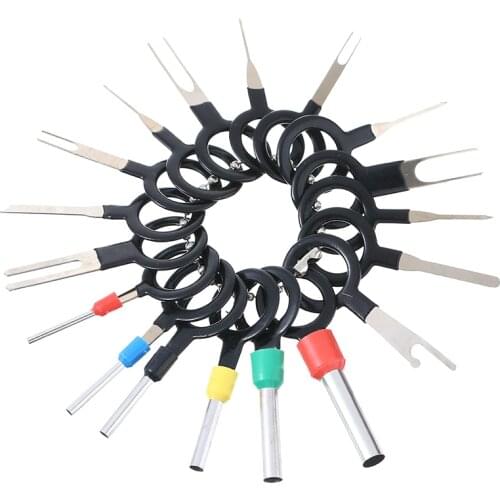 41pcs Auto Wire Harness Terminal Removal Electrical Wiring Crimp Connector Pin Needle Release Extractor Car Repairing Tools