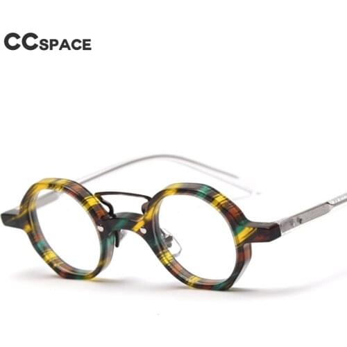 49833 Retro Polygon Acetate Optical Glasses Frames Men Women Fashion Computer Eyeglasses
