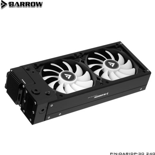 BARROW 240mm Radiator+17W PWM Pump+Fan Integrated ITX case integration solution Copper Water Discharge Liquid Heat Exchanger
