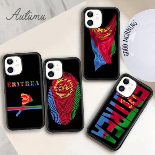 Eritrea National Flag Coat Of Arms Theme Phone Case for iPhone 11 12 Pro Max mini X XR XS SE 2020 5 6S 7 8 Plus Cover shell