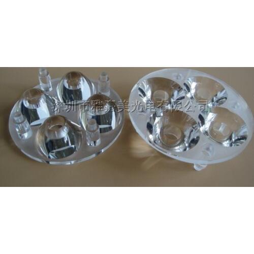 LED lens diameter 50MM-25-degree 4 x 1 Lens,High-power LED Piece lens