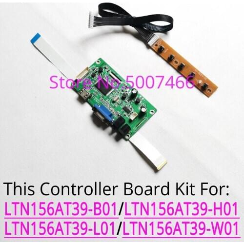 For LTN156AT39-B01/H01/L01/W01 notebook PC LCD panel WLED EDP 30-pin 1366*768 15.6" VGA display controller driver board kit
