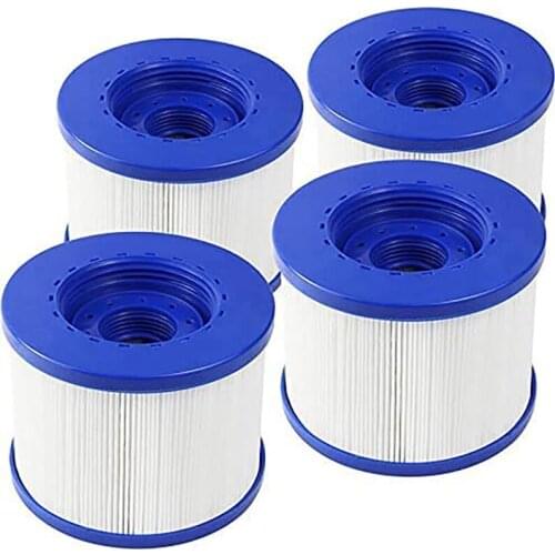 Pool Filter Cartridges for Wave Spa, Replacement Filter Cartridges for Aqua Spa/B Cool 2/00W032815 and Others (4 Pieces)