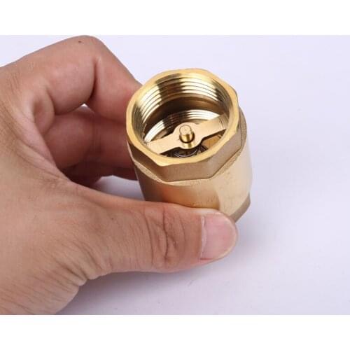Brass In-line Spring Check Valve Thread One Way Check Valve for Liquid Gas SNO88