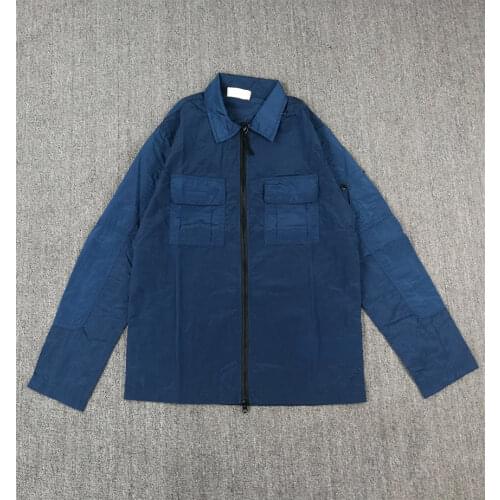 Summer Thin Mens Metallic Nylon Jacket