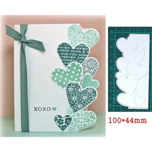 Heart Border Lace Metal Cutting Dies For Stamps Scrapbooking Stencils DIY Paper Album Cards Decoration Embossing 2020 New