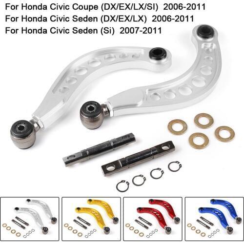 One pair Rear Lower Control Arm Subframe Brace Tie Bar Arms ASR Kit for Honda Civic DX/LX/EX/SI FG2 FD 06-11
