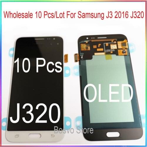 Wholesale 10 Pcs/Lot for Samsung J3 2016 J320 LCD Screen display with touch Digitizer assembly