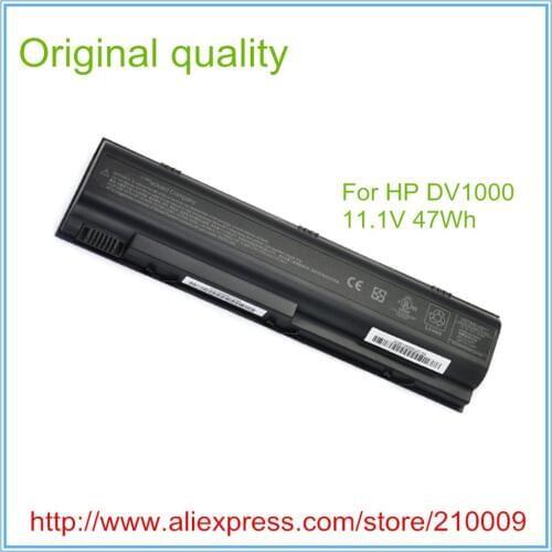 Original 6cell Laptop Battery for DV1000 ZE2000 DV1600 DV1700 DV4000 DV5000 HSTNN-DB09 PJ06 Free Shipping