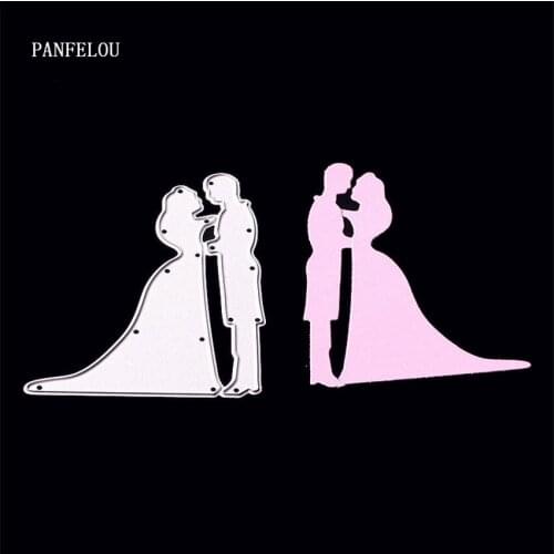 PANFELOU Easter Embrace the couple Scrapbooking DIY album cards paper die metal craft stencils punch cuts dies cutting